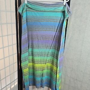 Striped Multicolor Maxi Dress